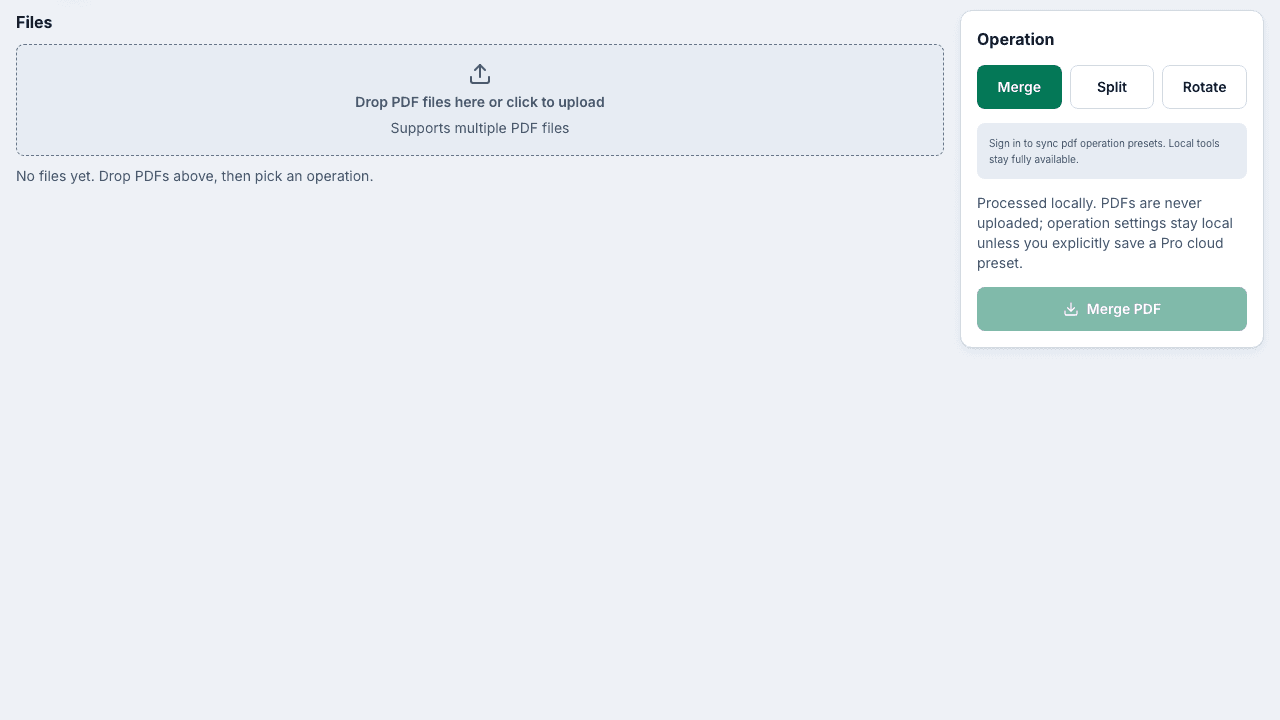 Screenshot of the PDF Studio interface